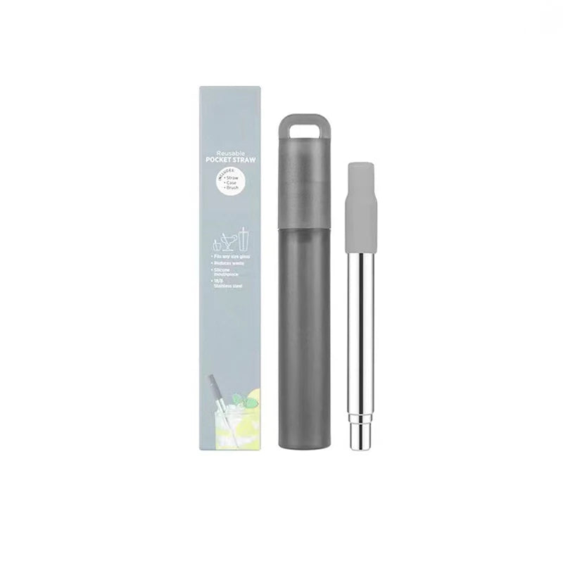 Collapsable Metal Straw